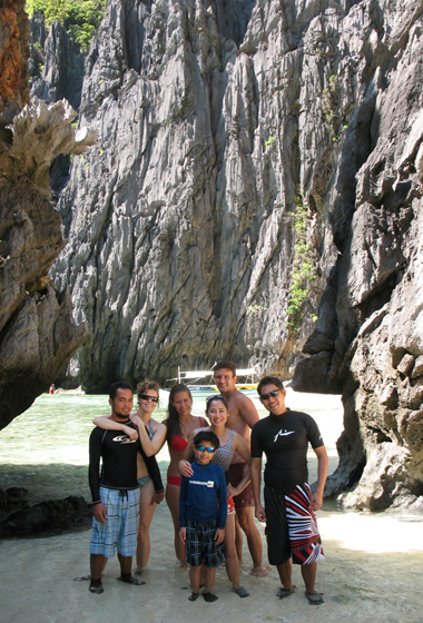 Group picture at Secret Lagoon