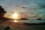 Sunset at Nacpan beach